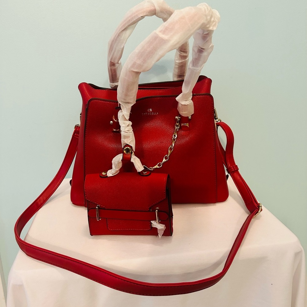 Two pieces Chrisbella Ladies hand bag. New